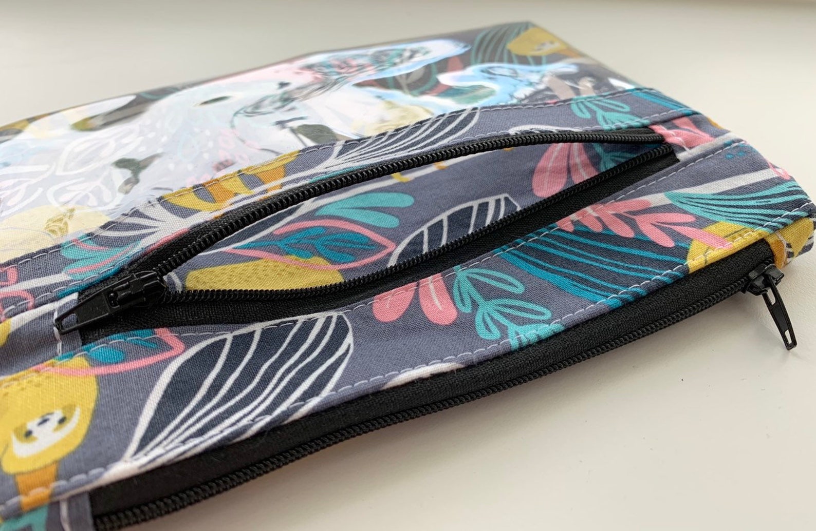 Clear Pocket Double Zipper Pouch Pattern - Etsy