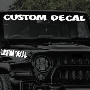 Custom Vinyl Lettering Decal: Car, Truck, Boat, Sign