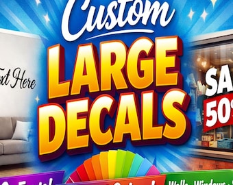Large Decals for Wall Car Window RV Van Windshield Name Bible Verse Refrigerator  Single color Lettering Stickers