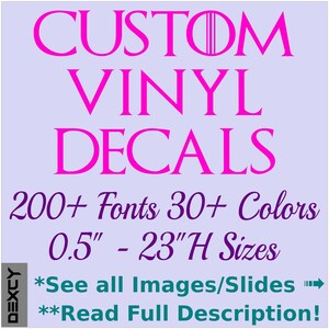 Custom Vinyl Decal: Outdoor Car, Truck, Boat, Sign