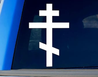 Orthodox Cross Vinyl Decal Sticker