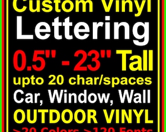 Custom Decals, Vinyl Lettering & Text Stickers - Car, Truck, Boat, Window, Wall, Outdoor Business Signs