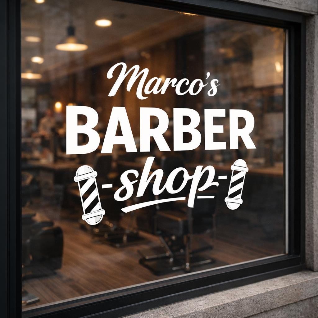 Custom Storefront Window Decals Stickers With Business Logo, Hours ...
