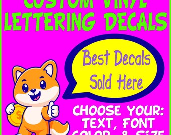 Custom Vinyl Lettering Decals High Quality Custom Vinyl Text Decals Stickers Business Sign Door Car Truck Wall Window Boat Bumper Wedding