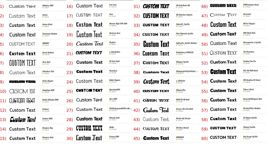 2 Tall Custom Vinyl Lettering PRICE PER WORD Vinyl Etsy