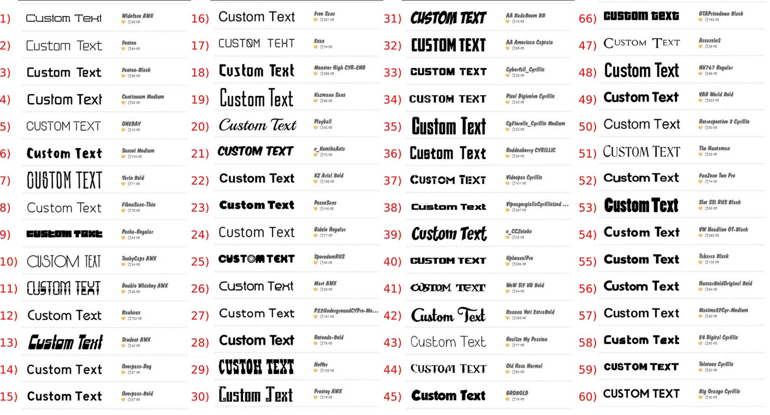 2 Tall Custom Vinyl Lettering PRICE PER WORD Vinyl Etsy