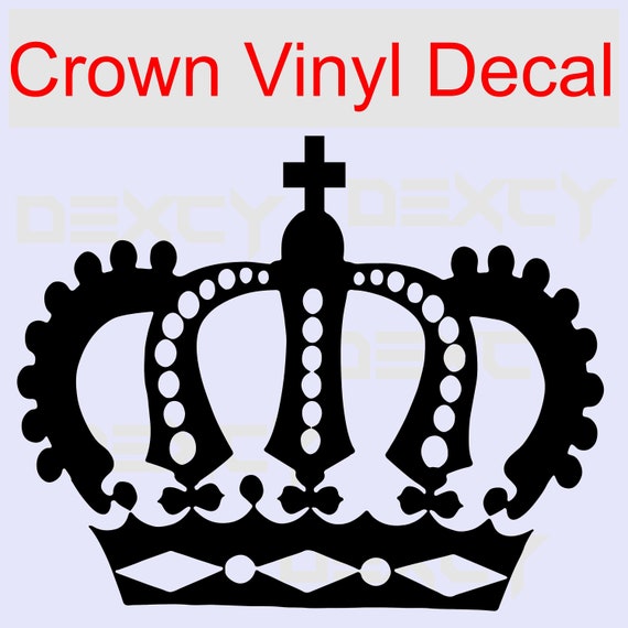 Crown Vinyl Decal Sticker Custom Crown Vinyl Decal Crown Stickers Outdoor  Car Truck Boat Sign Business Windows Doors Walls 