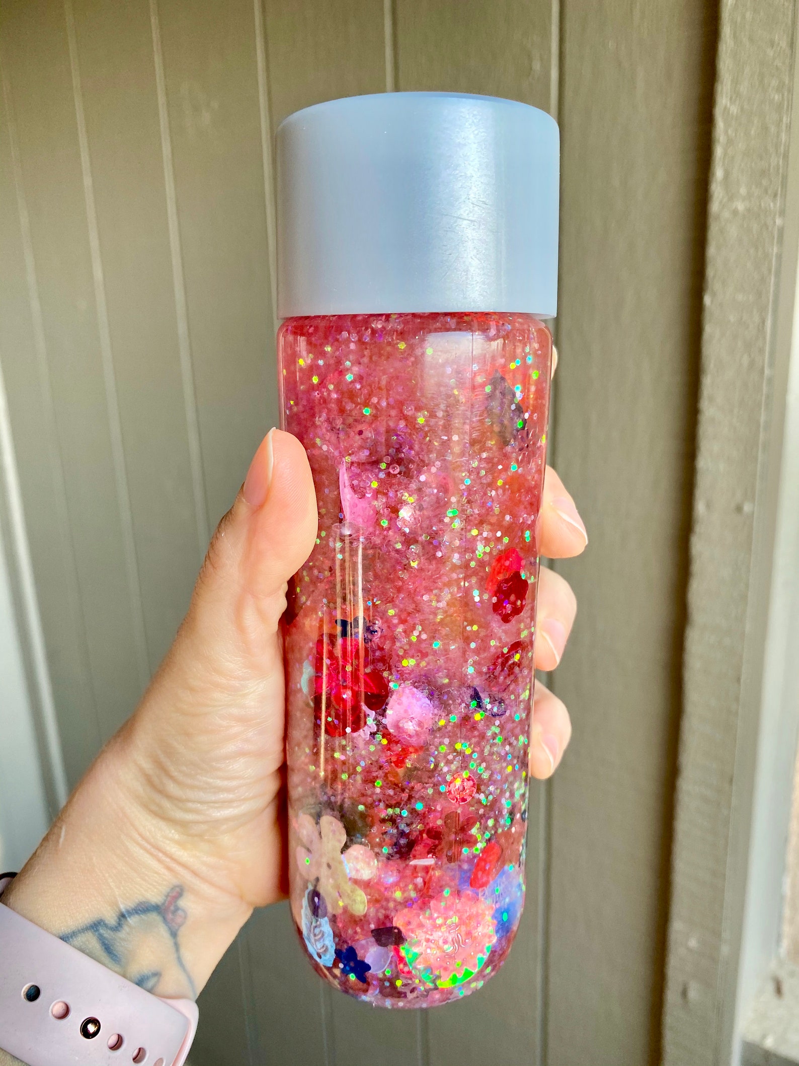 MINI SENSORY Glitter BOTTLES 2 Pack Etsy
