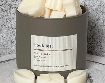 Book Loft Wax Melts, Bergamot Woods Scent