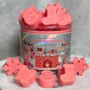 Snowy Peach Berry Wax Melts, Bath and Body Works Wax Melts, Home Fragrances, Christmas Wax Melts, Gift Ideas