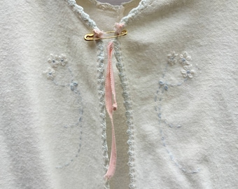 vintage antique hand embroidered christening gown baby cotton