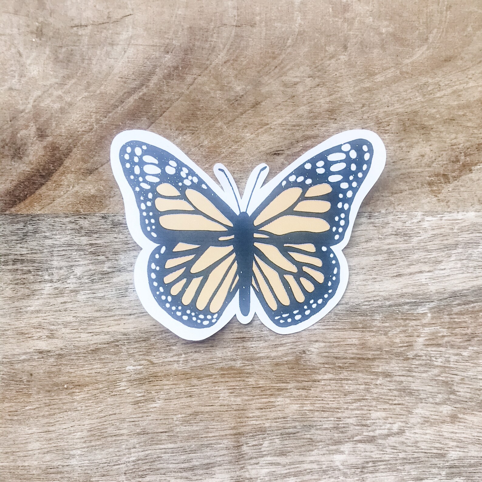 Yellow Butterfly 3x3in. Sticker Yellow Sticker Laptop Etsy