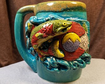 Colorado State 13oz 3D Ceramic Coffee Mug with FREE Domestic Shipping