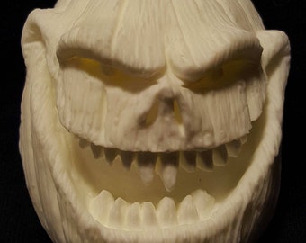 Evil Pumpkin 3D Sticker - Unpainted