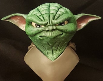 Painted Yoda Bust