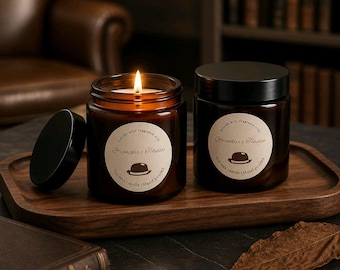 Grandpa's Tobacco Soy Candle: Hand-Poured Home Fragrance