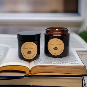 Vintage Bookstore candle | book candles | fragrant candles | home fragrance | book lover | soy candle | container candles | gift ideas