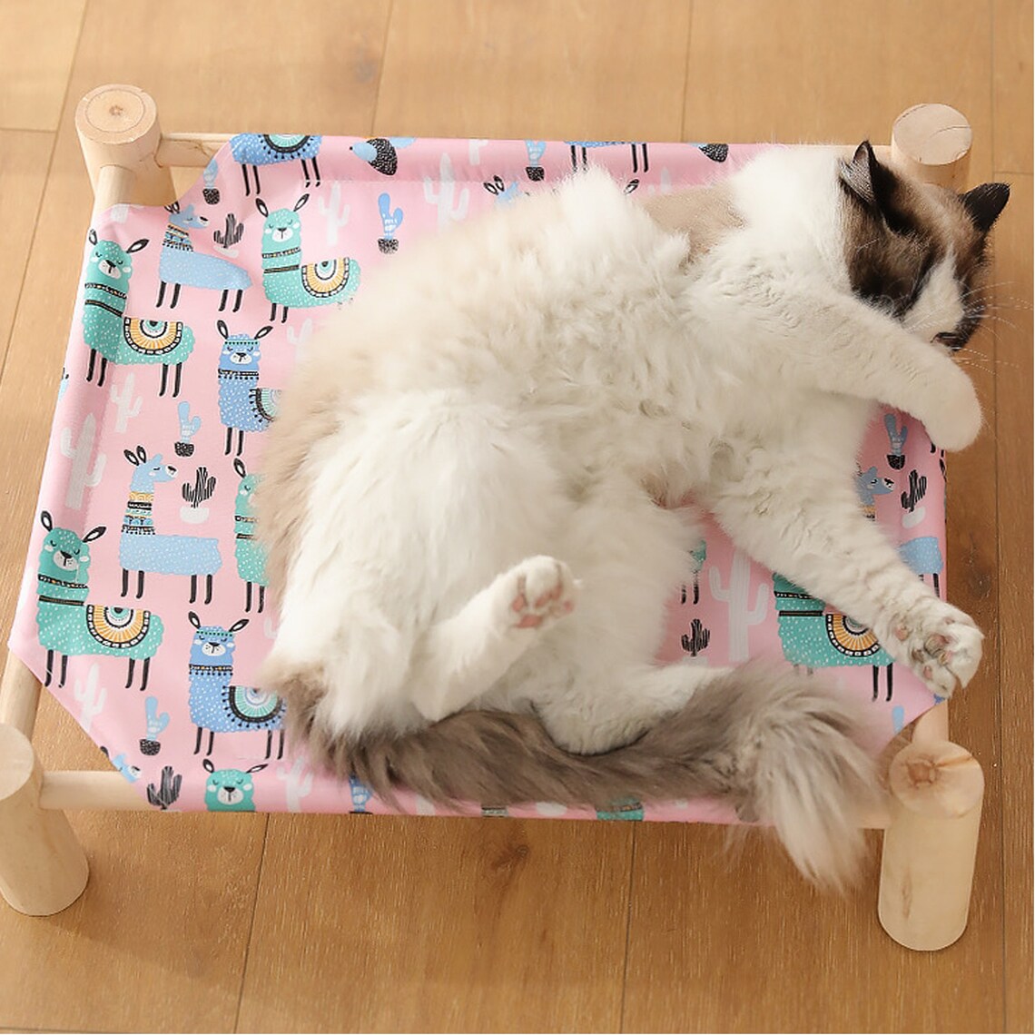 Rabbit Hammock Bed Pet Cot for Cats Dogs Portable Wooden Bed Etsy