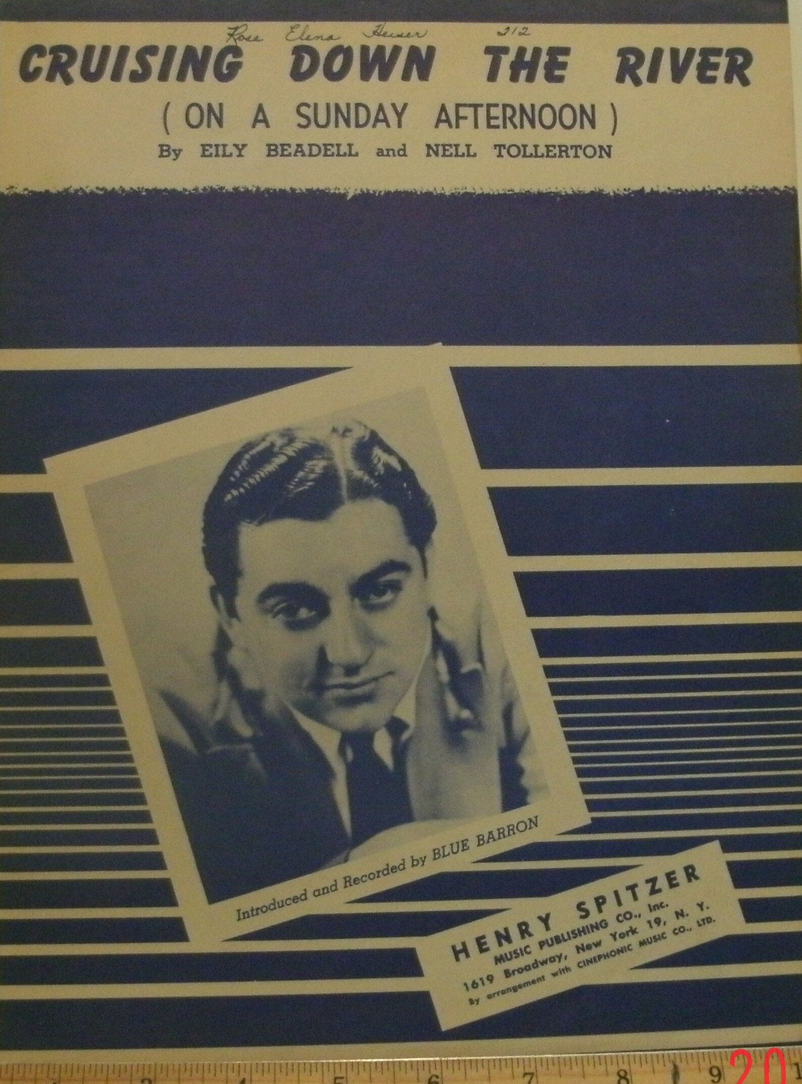 Cruising Down the River on A Sunday Afternoon Sheet Music Etsy