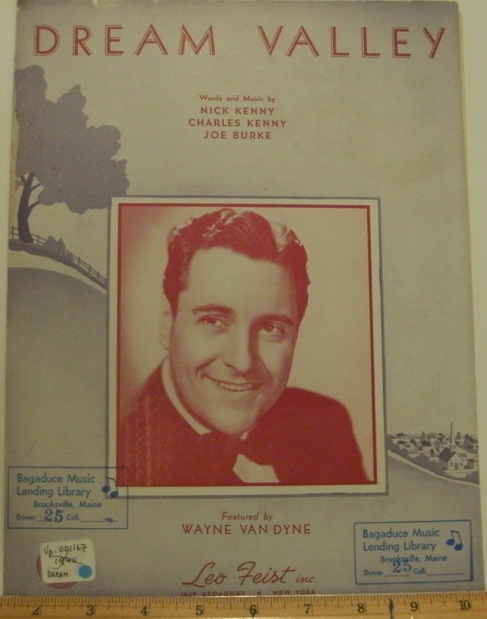 Dream Valley sheet music by Nick Kenny Charles Kenny Joe Etsy