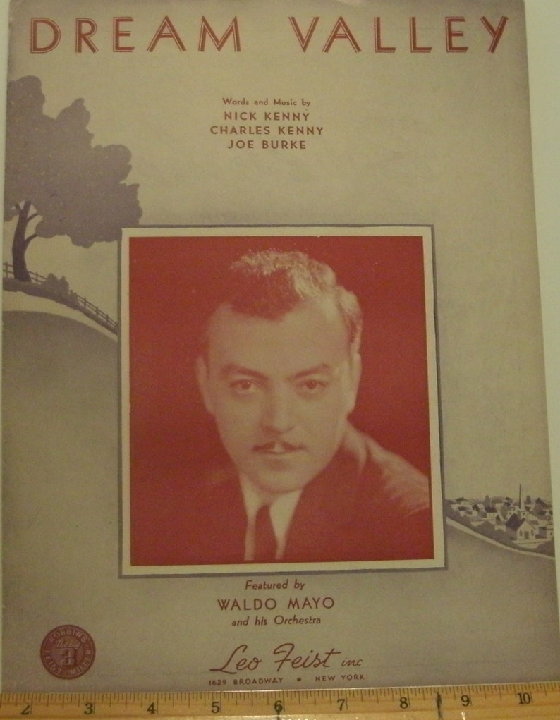 Dream Valley Sheet Music by Nick Kenny Charles Kenny Joe Etsy