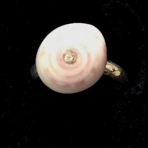 Hawaiian Puka Shell Sterling Silver Ring: Natural Beach Jewelry