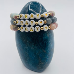Pray bracelet sea sediment jasper