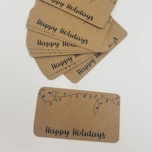 Afgedrukt- gemaild naar u -10+ Kaarten -Happy Holidays - klantwaardering, bestelbiljetkaart, bedankkaarten, klantkaarten - Kaarten alleen