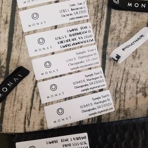 PRINTED Mailed to you Customized MONAT shipping/ return labels for mail /packaging / samples image 2