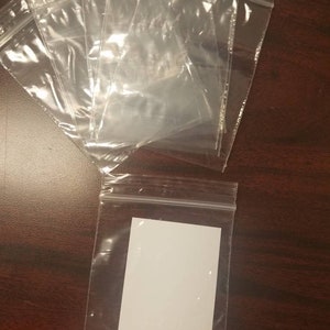50 Color Street - Sample Bags (lege) duidelijke plastic - houd visitekaartje, monsters, instructies, enz.