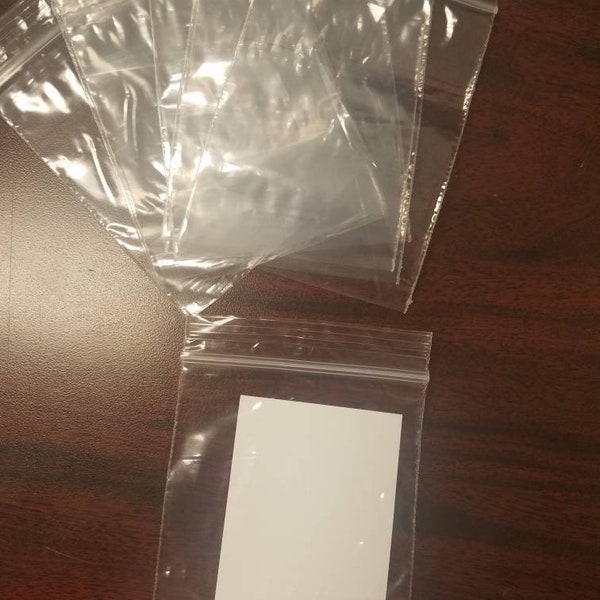 50 Color Street - Sample Bags (empty) clear plastic - hold business card, samples, instructions, etc.