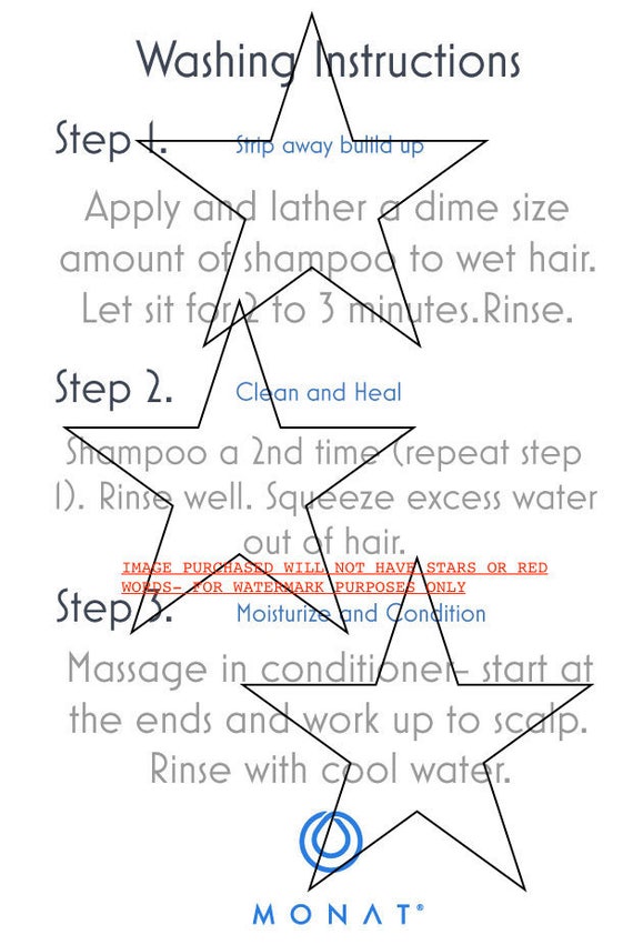 DIGITAL Monat WASHING INSTRUCTIONS Jpg Download | Etsy