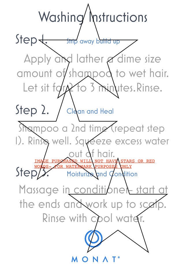 DIGITAL Monat WASHING INSTRUCTIONS Jpg Download - Etsy