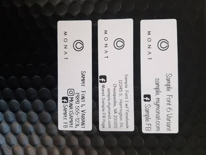 PRINTED Mailed to you Customized MONAT shipping/ return labels for mail /packaging / samples image 4