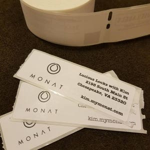 PRINTED Mailed to you Customized MONAT shipping/ return labels for mail /packaging / samples image 6