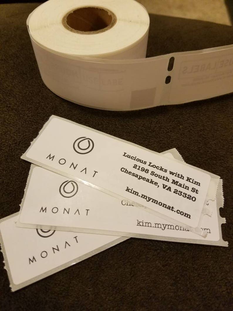 PRINTED Mailed to you Customized MONAT shipping/ return labels for mail /packaging / samples image 6