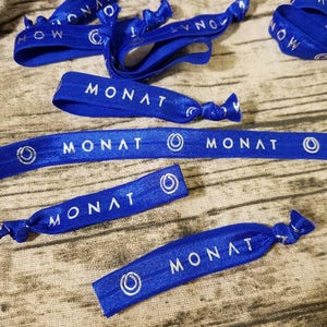 All Colors in Stock Elastic Bands Silver Printed Elastic Bands Hair Ties Monat Inspired imagem 9