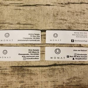 PRINTED Mailed to you Customized MONAT shipping/ return labels for mail /packaging / samples image 7