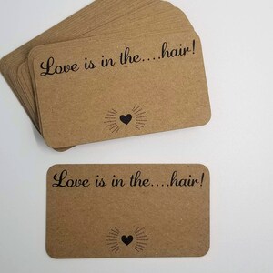 Gedrukt en gemaild naar u - Valentine's Cards / NIET DIGITAAL- liefde is in het haar