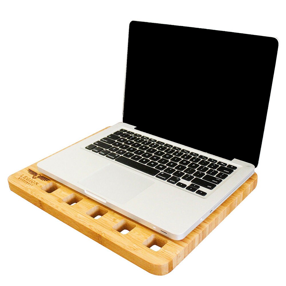 Laptop Lap Desk Table Tray Bamboo Wooden Ergonomic Holder Etsy