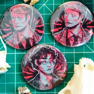 PREORDER Will or Hannibal Large Pins