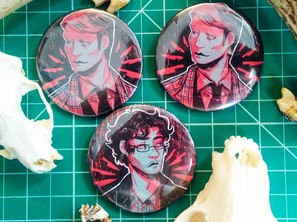 PREORDER Will or Hannibal Large Pins