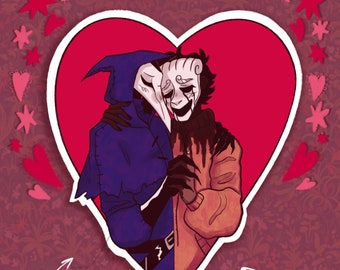 PREORDER Vinyl SCP-049/SCP-035 Valentine Stickers
