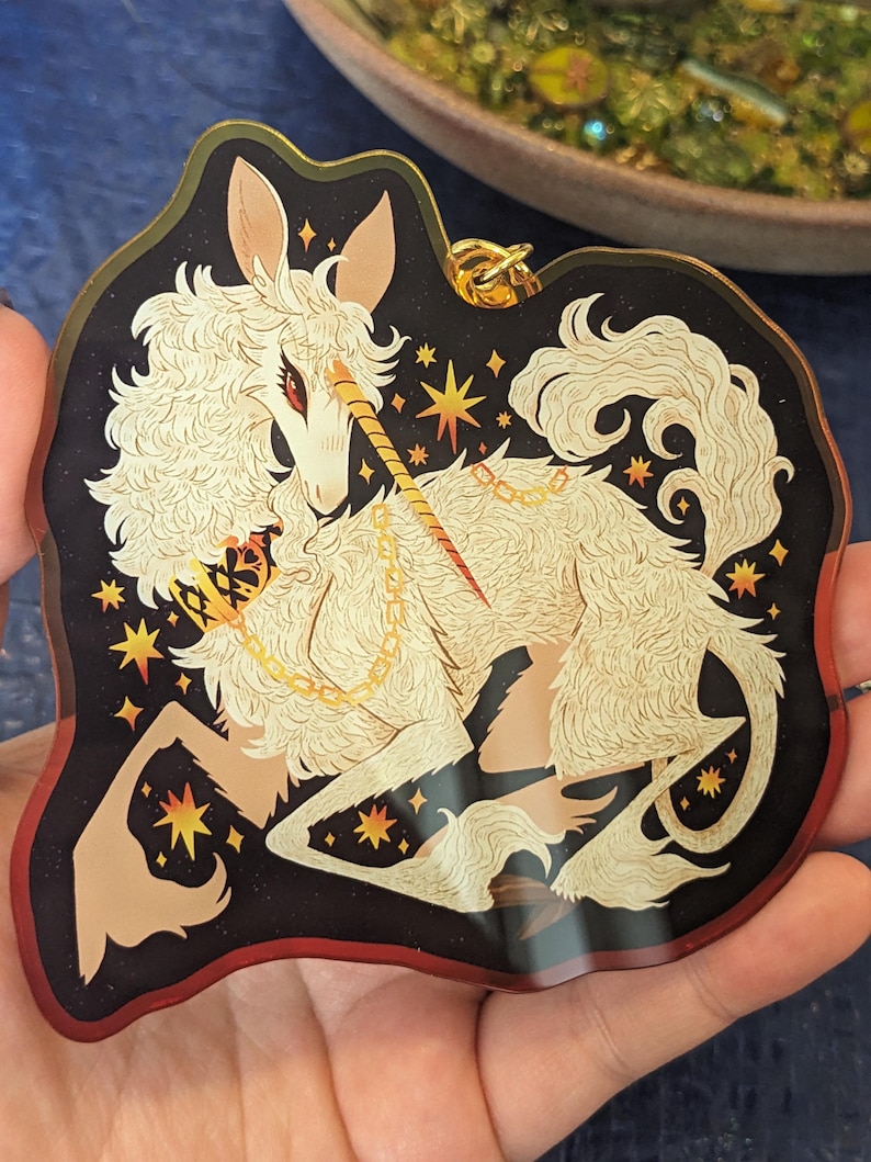 EN STOCK Llavero de unicornio medieval Leer descripción imagen 2
