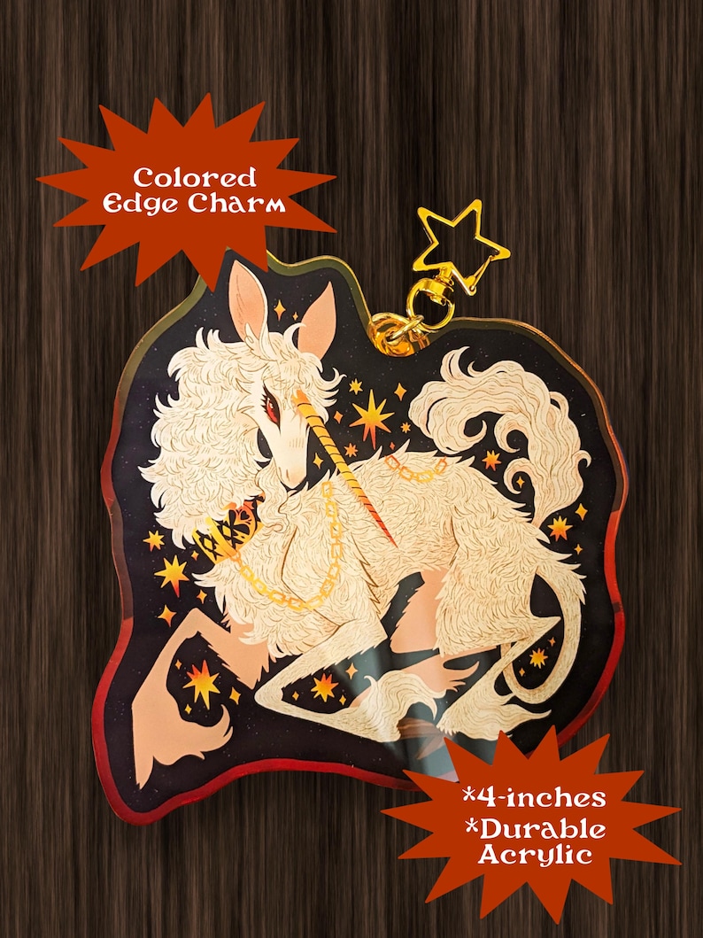 EN STOCK Llavero de unicornio medieval Leer descripción imagen 1