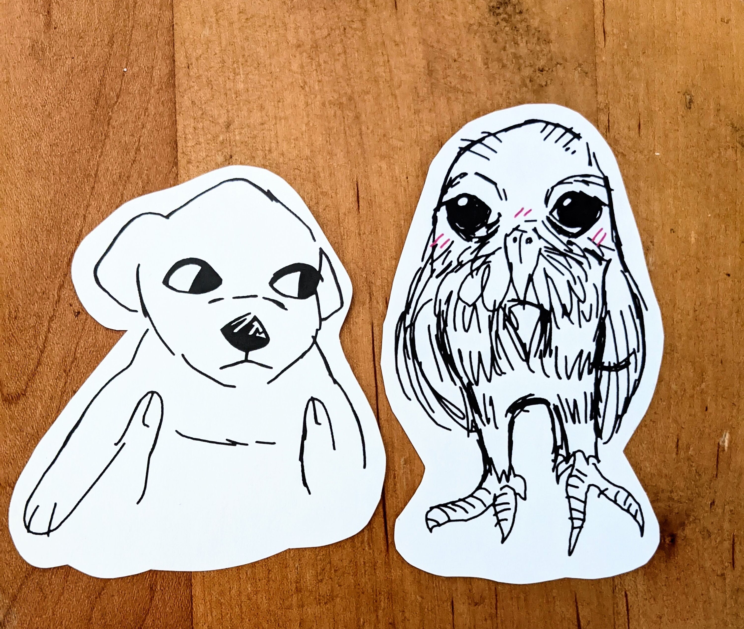 Nifi Sticker Jotchua and Skrunkly Owl Sticker Pack - Etsy