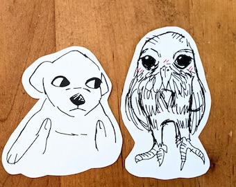 PREORDER Vinyl Jotchua and Skrunkly Owl Stickers