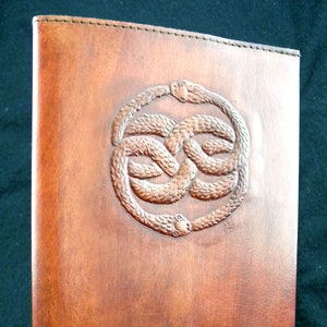 A5 Handmade Refillable Leather Journal Diary - AURYN - the NeverEnding Story - Choice of Paper