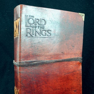 Lord of the Rings - A5 handgemaakt leren dagboek - Pagan Wicca Book of Shadows