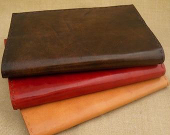 HIDEOUSLY NATURAL A6 Handmade Refillable Leather Journal Please Don/'t Buy!